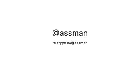 Assman (@Assman.